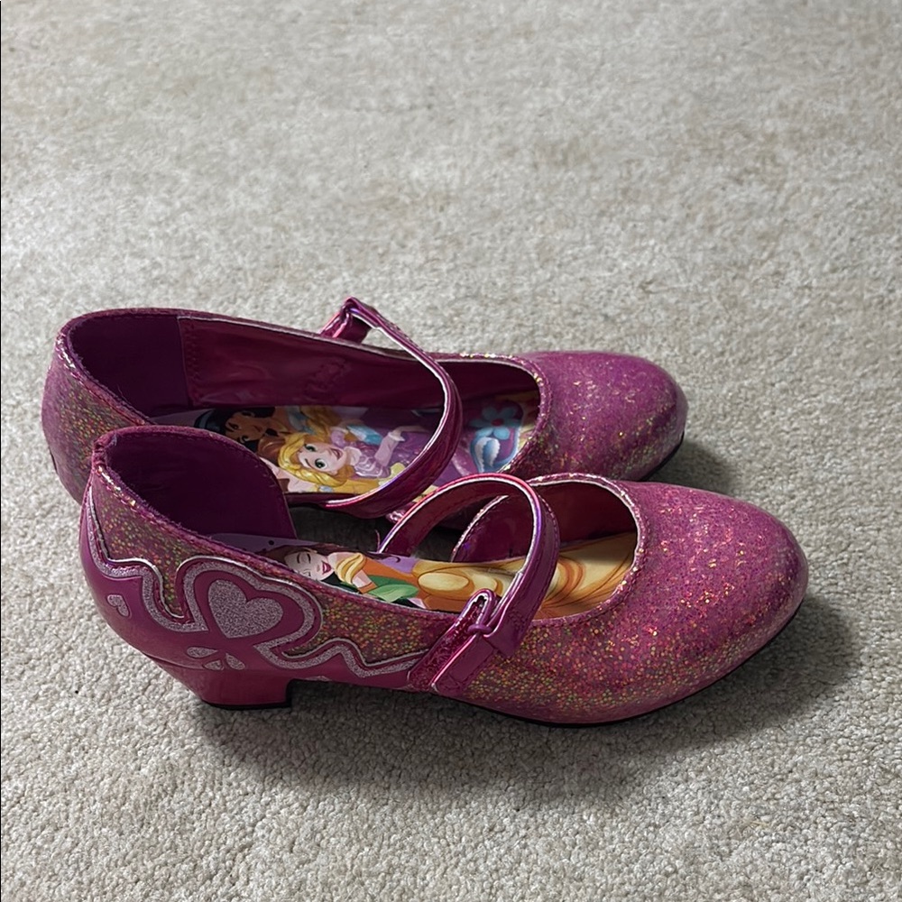 Pink Disney princess Glitter Kids Shoes toddler 12